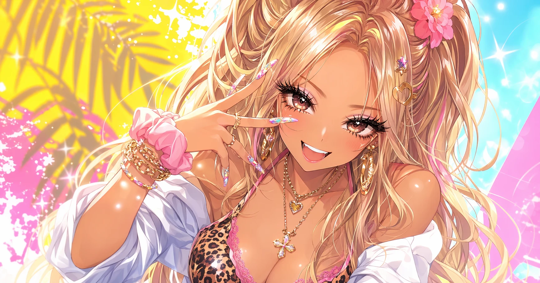 ギャルのアニメイラストのアイキャッチ