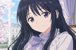 お嬢様イメージのアニメイラスト