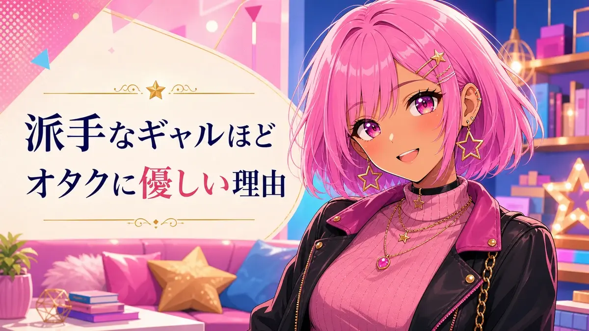 派手なギャルほどオタクに優しい理由という文字入りアイキャッチ画像